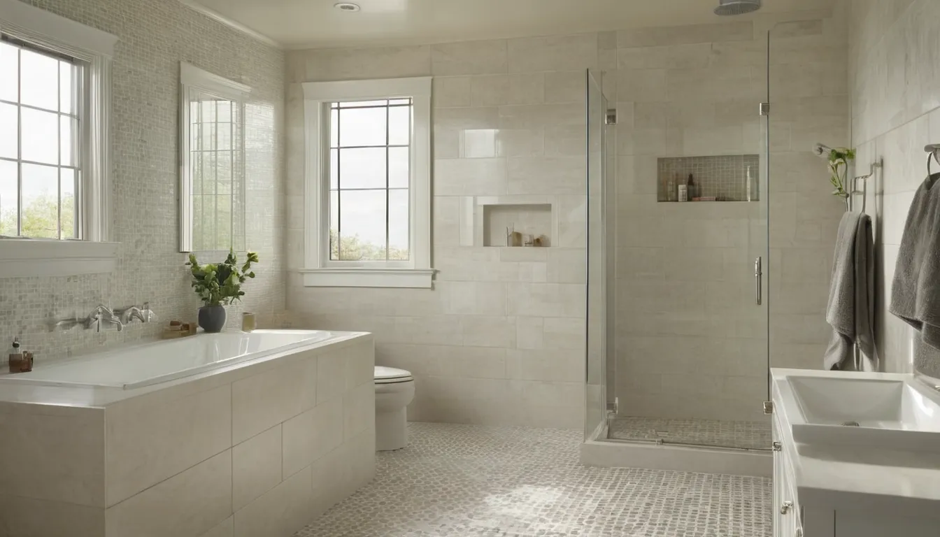 Older Gloucester home with a newly remodeled bathroom featuring a walk-in shower